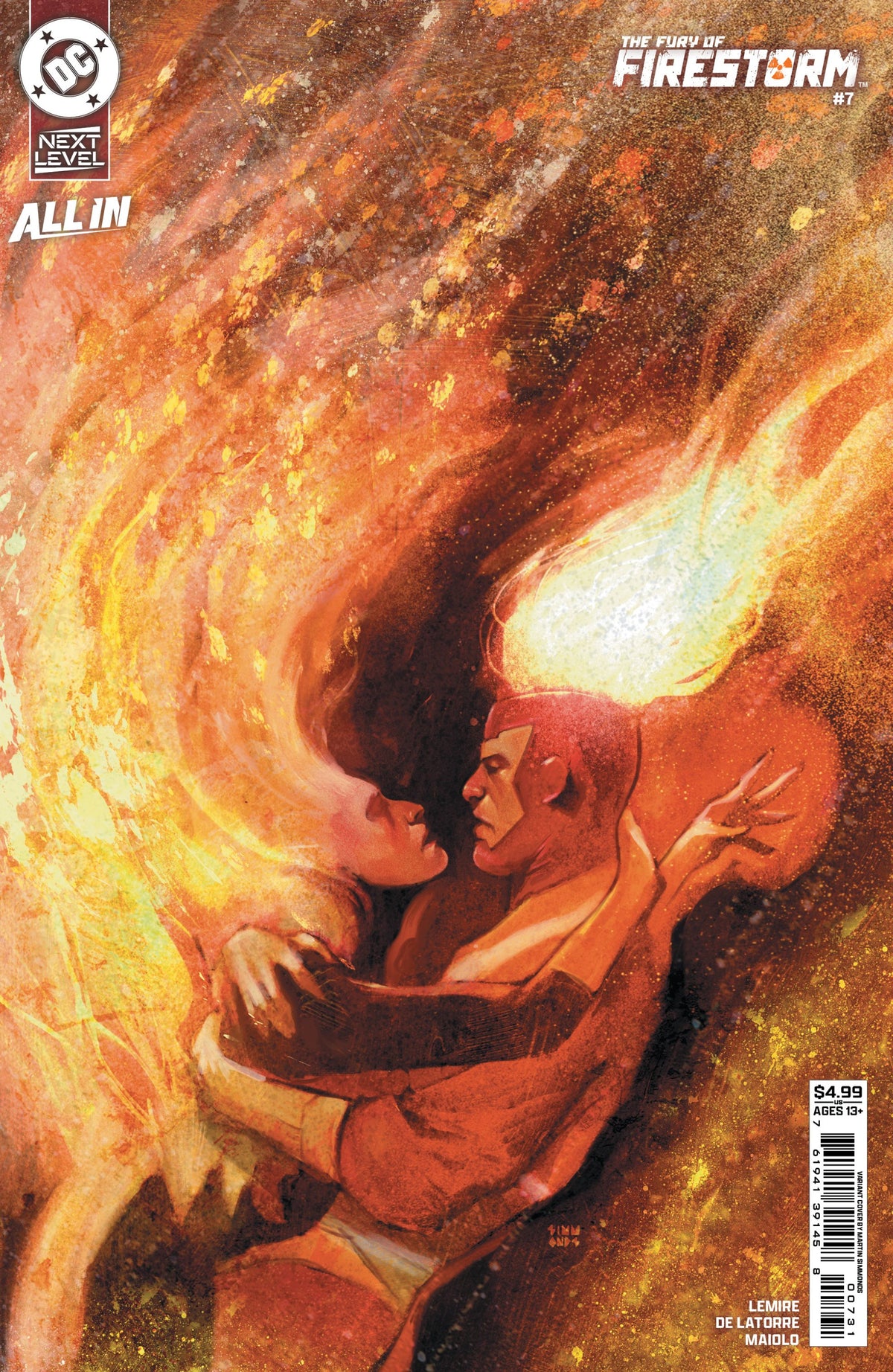 FURY OF FIRESTORM #7 CVR C MARTIN SIMMONDS CARD STOCK VAR (OF 8)