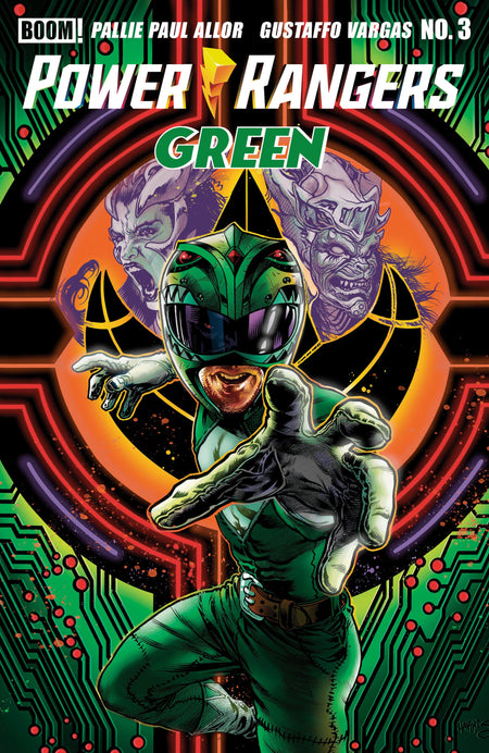 POWER RANGERS GREEN #3 A MAIN DRESSED HARRIS CVR A