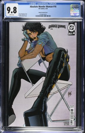 CGC 9.8 Absolute Wonder Woman #16 CVR C Guillem March Card Stock Variant - 4750655021