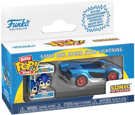 Bitty POP! Ride Sonic The Hedgehog- Sonic and Speed Star Lightning