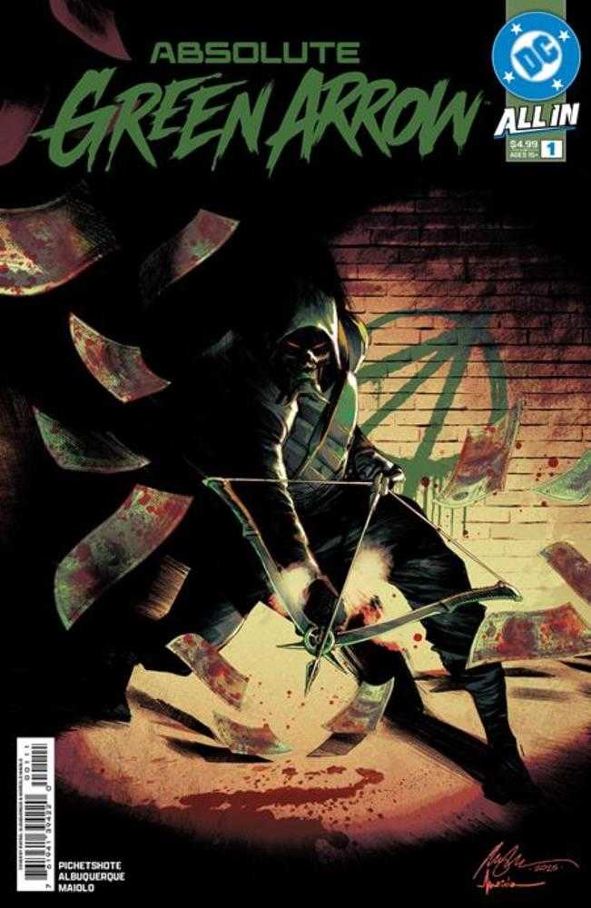 CGC 9.8 Absolute Green Arrow #1 CVR A Rafael Albuquerque SIGNED by PORNSAK PICHETSHOTE Writer (Of 6)