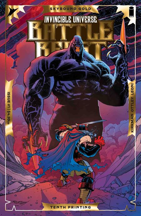 BATTLE BEAST INVINCIBLE UNIVERSE #1 10TH PTG CVR B RYAN OTTLEY AND ANNALISA LEONI EMBOSS AND GOLD FOIL VAR