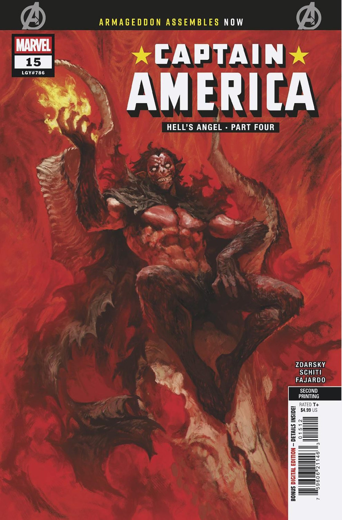 CAPTAIN AMERICA #15 SKAN 2ND PRINTING CVR A
