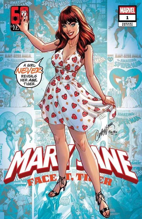 Mary Jane Face It Tiger #1 JSC J Scott Campbell Exclusive Cover B Limited to only 3,000 Copies SIGNED w/ COA