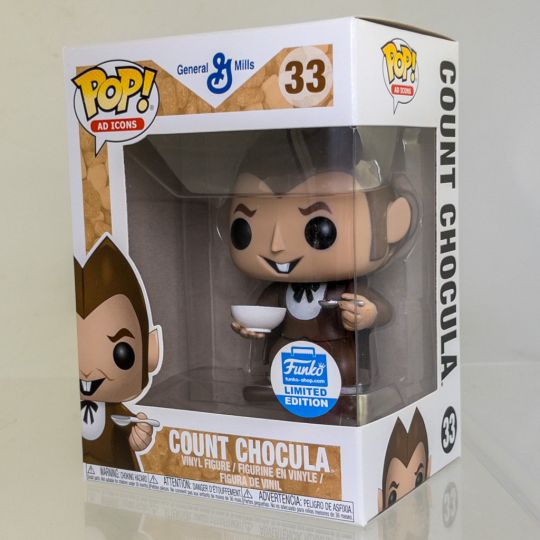 Funko Pop! Ad Icons COUNT CHOCULA with Cereal #33 Funko Shop Excl + Hard Stack Protector