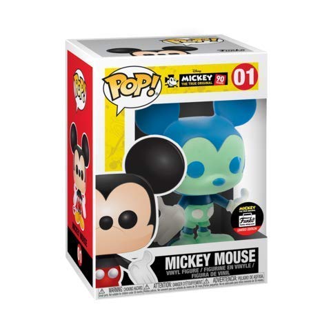 Funko Pop! Mickey Mouse #01 Funko Shop Limited Edition Exclusive Blue/Teal + protector