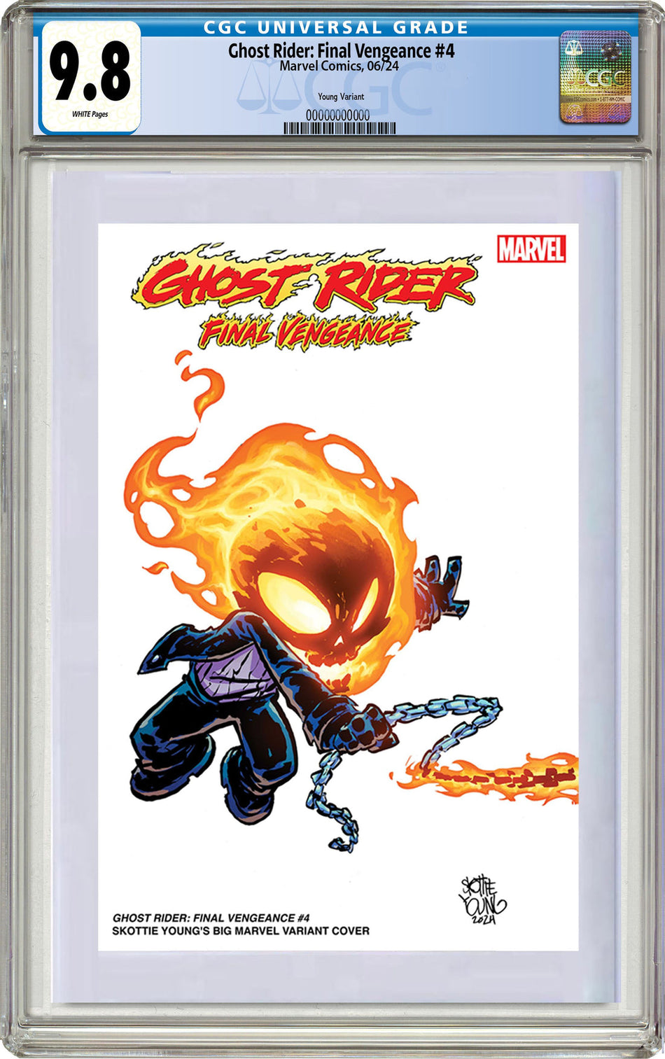 CGC 9.8 Ghost Rider: Final Vengeance #4 Skottie Young's Big Marvel Variant PRE-ORDER