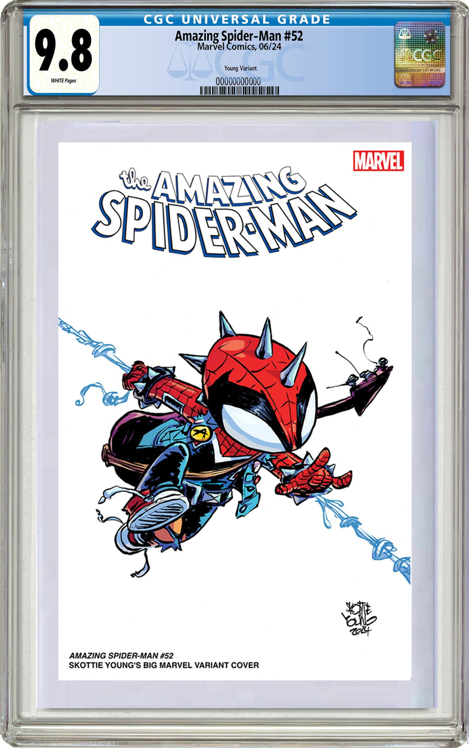 CGC 9.8Amazing Spider-Man #52 Skottie Young's Big Marvel Variant PRE-ORDER