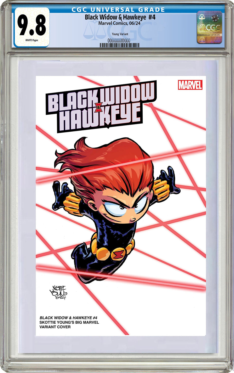 CGC 9.8 Black Widow & Hawkeye #4 Skottie Young's Big Marvel Variant PRE-ORDER