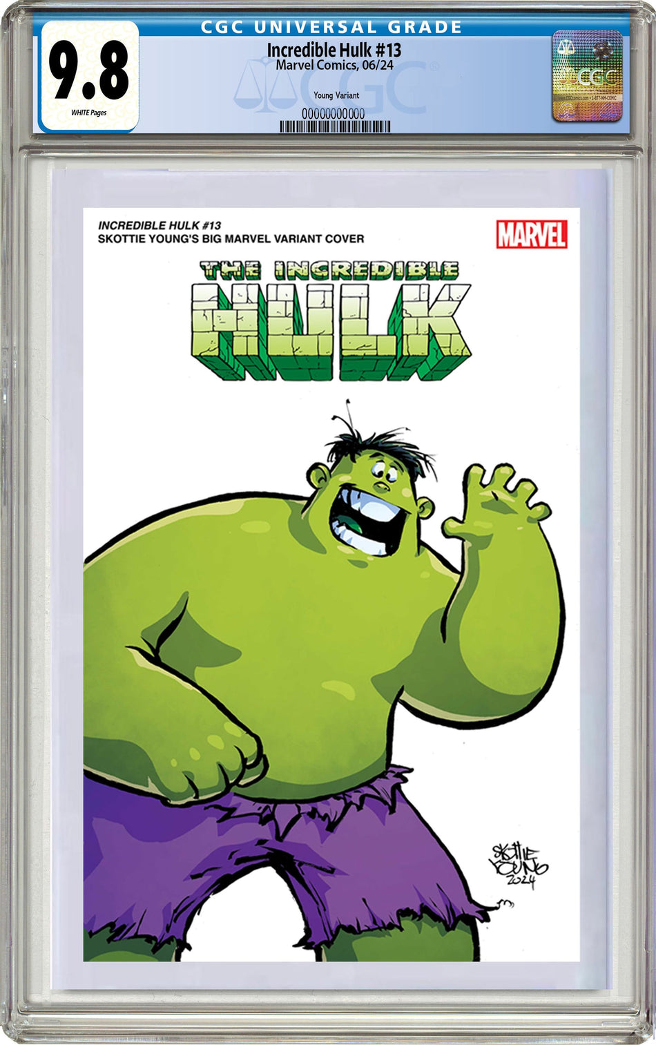 CGC 9.8 Incredible Hulk #13 Skottie Young's Big Marvel Variant PRE-ORDER