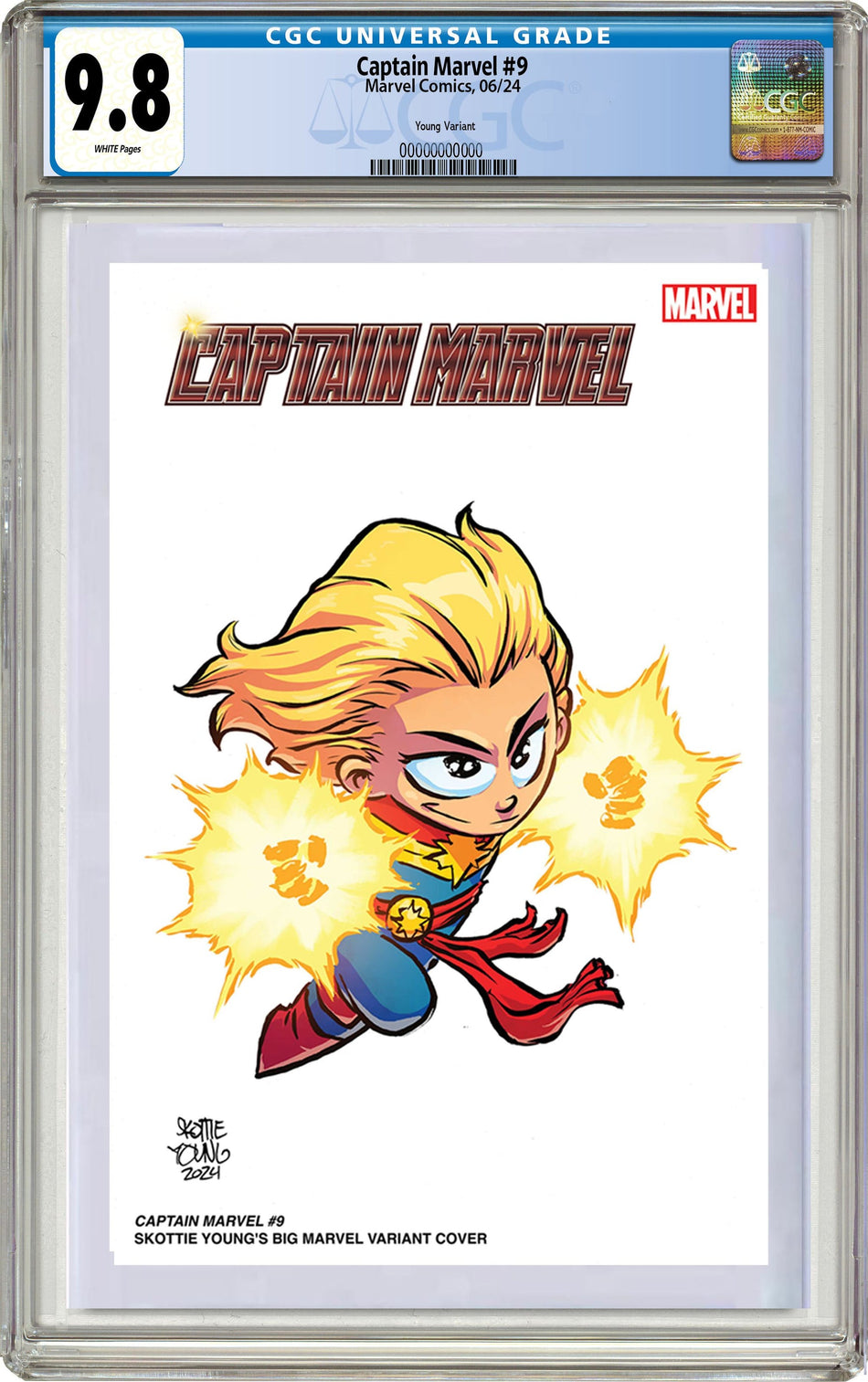 CGC 9.8 Captain Marvel #9 Skottie Young's Big Marvel Variant PRE-ORDER