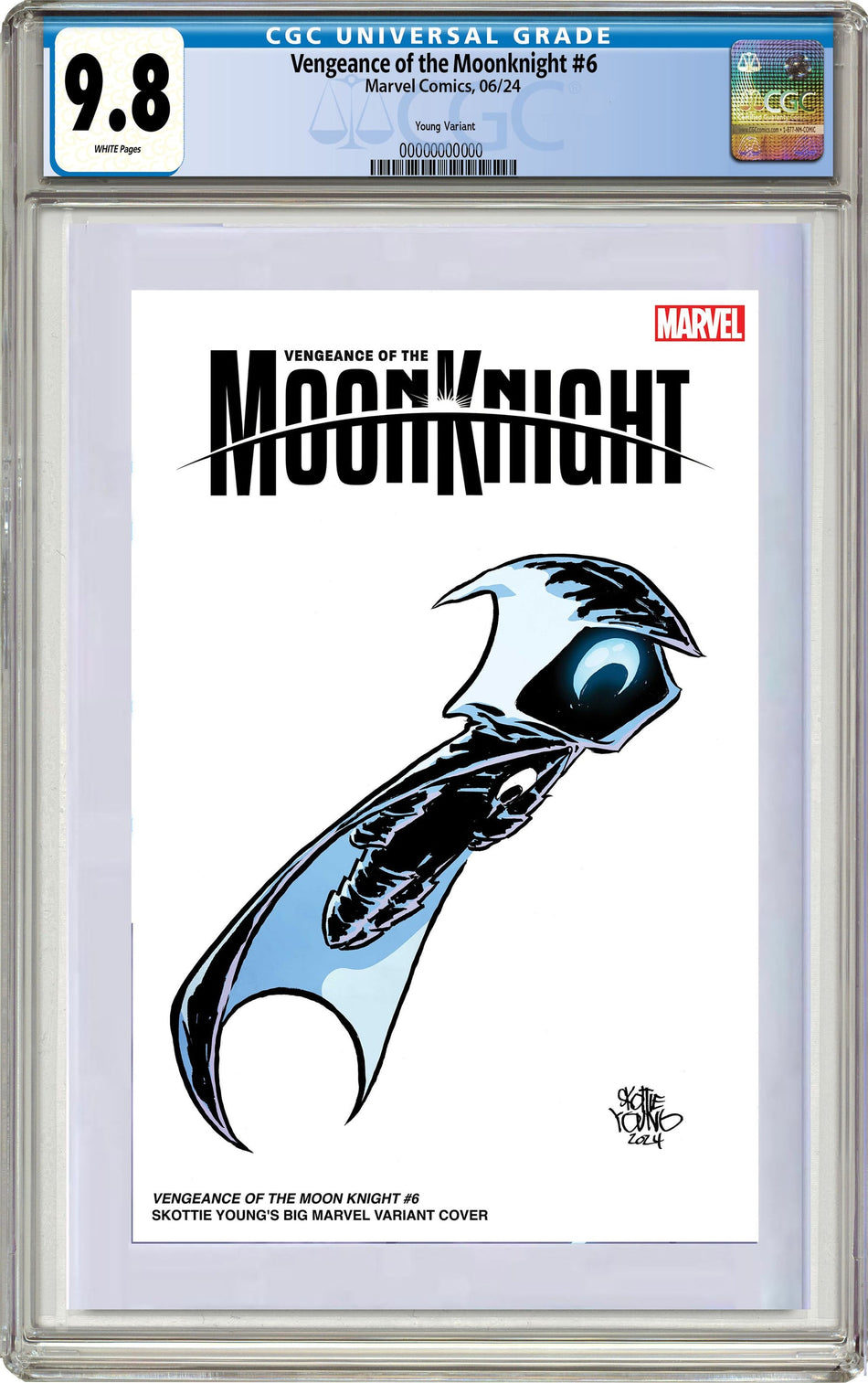 CGC 9.8 Vengeance Of The Moon Knight #6 Skottie Young's Big Marvel Variant PRE-ORDER