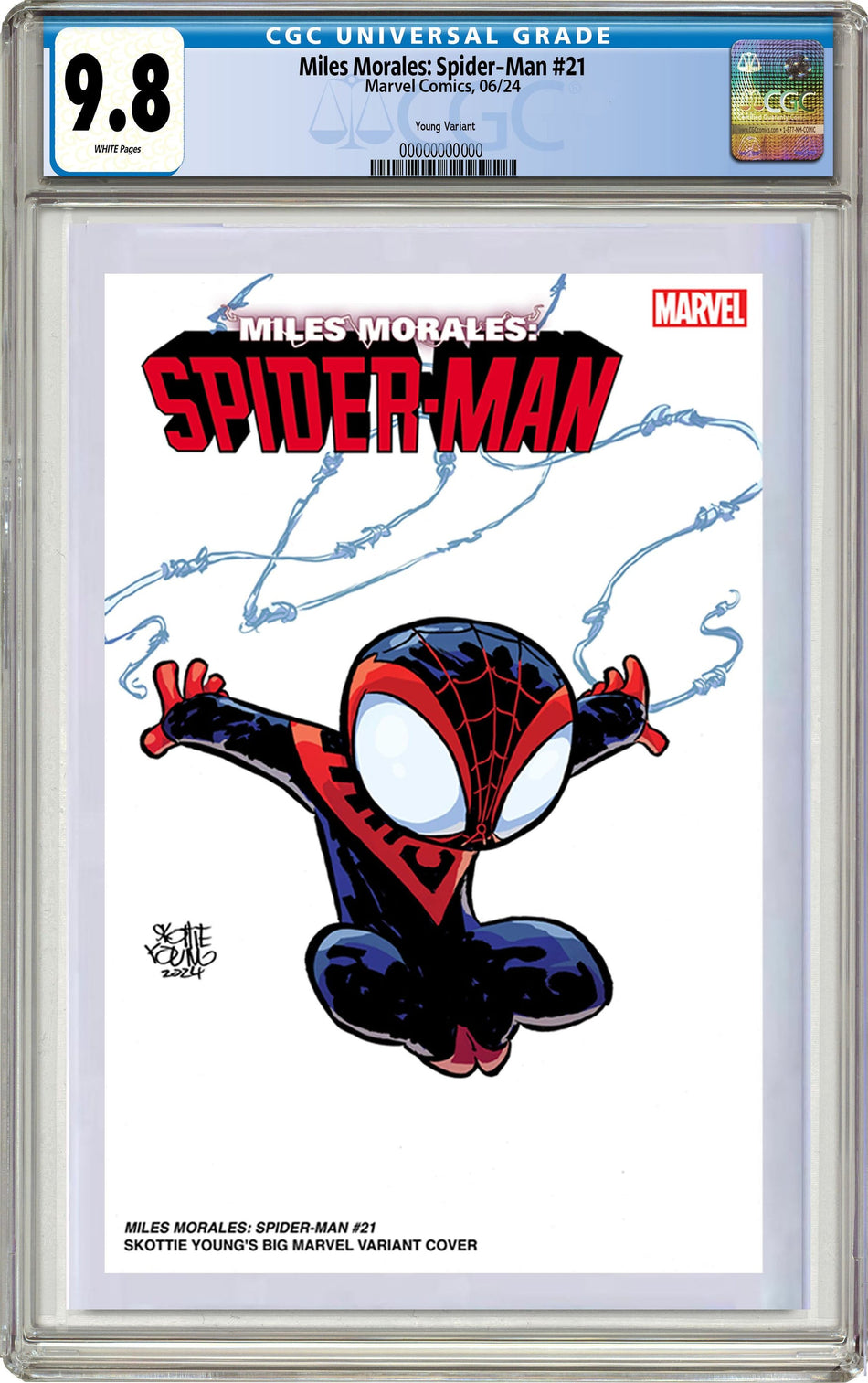 CGC 9.8 Miles Morales: Spider-Man #21 Skottie Young's Big Marvel Variant PRE-ORDER