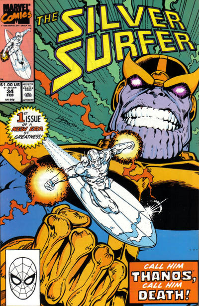 Silver Surfer 1987 #34 Direct ed. - 8.5 - $9.99