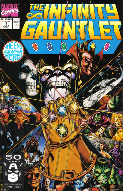 The Infinity Gauntlet 1991 #1 Direct ed. - high grade - $24.99