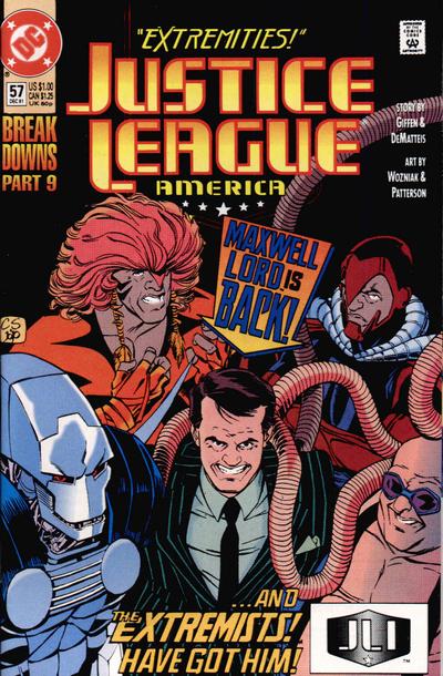 Justice League America 1989 #57 Direct ed. - 9.4 - $4.99