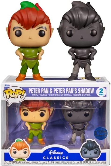 Funko Pop! Peter Pan & Peter Pan's Shadow 2 Pack Hot Topic Exclusive