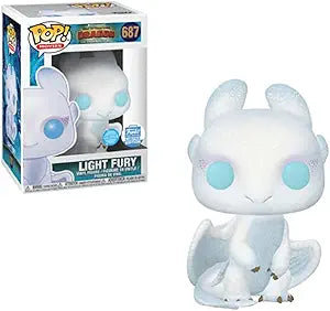 Funko Pop! Light Fury #687 Diamond Glitter Funko Shop Exclusive + Protector