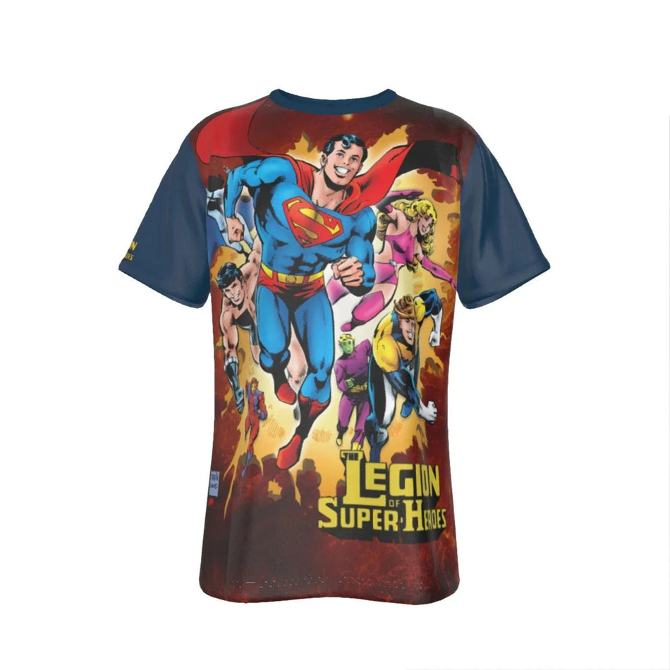 SUPERBOY/LEGION EXPLODE ALL-OVER PRINT SHIRT AND TANK TOP