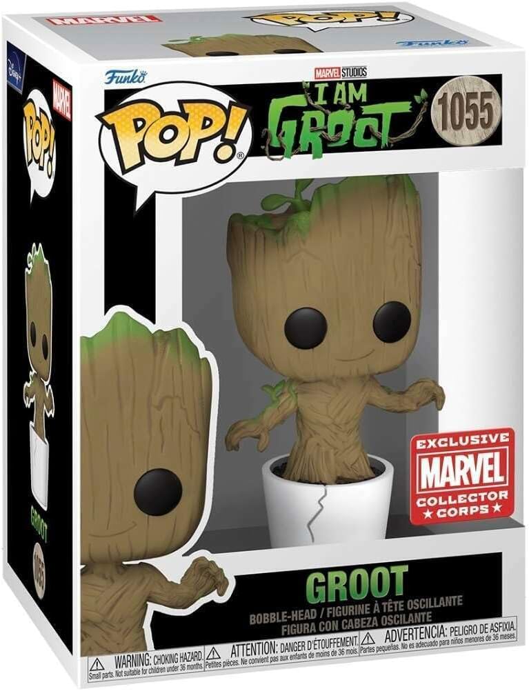 Funko Pop! Groot #1055 Marvel Collector Corps Exclusive Disney+ I am Groot