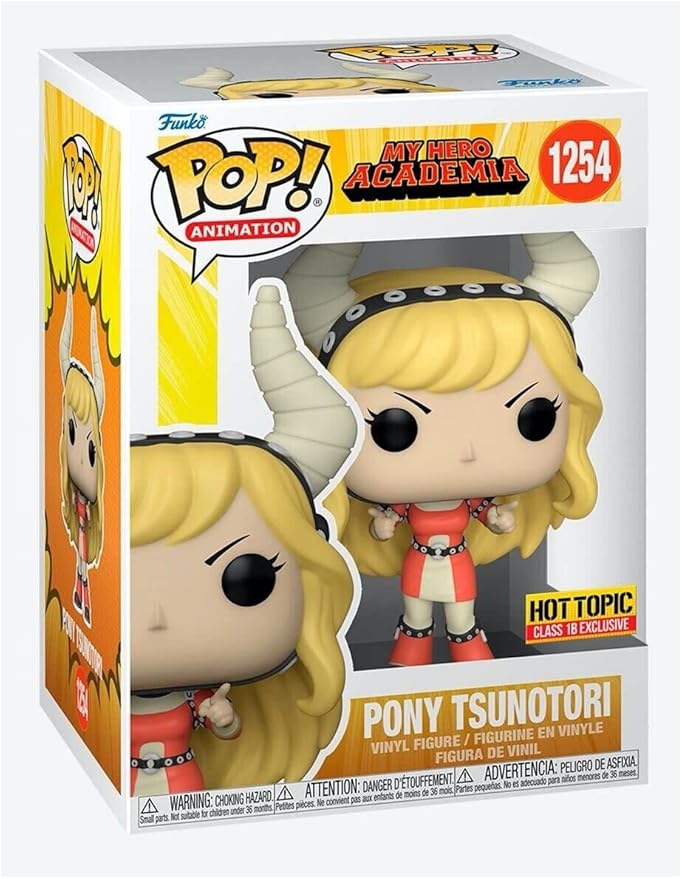 Funko Pop! Animation My Hero Academia Pony Tsunotori Class 1B #1254 Hot Topic Exclusive + protector