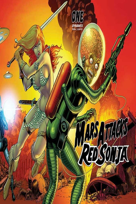Mars Attacks Red Sonja #1 CVR E Kitson Card Homage