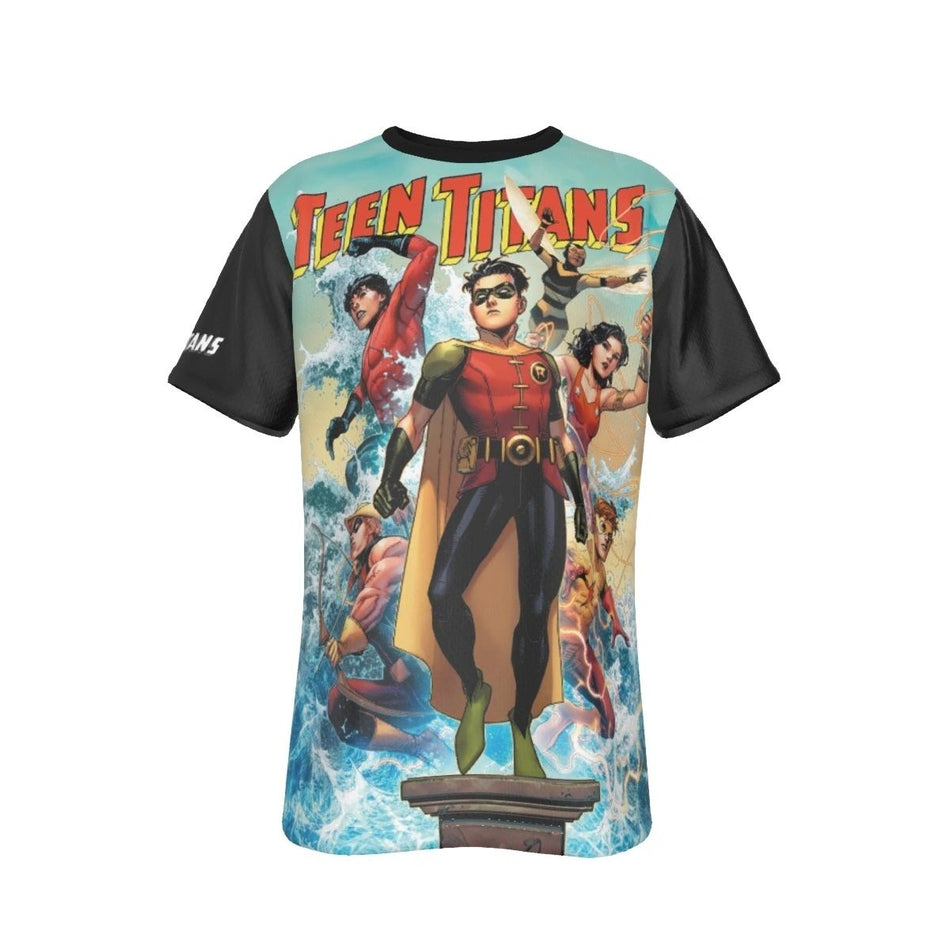 BUMBLEBEE/TEEN TITANS ALL-OVER PRINT SHIRT