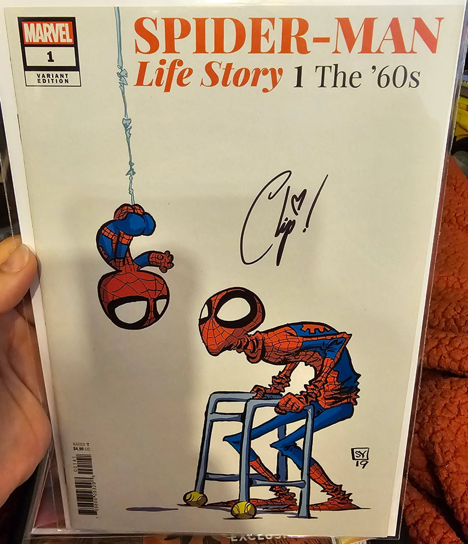 Spider-Man Life Story 1 The 60's #1 2019 Skottie Young Variant SIGNED by Chip Zdarsky