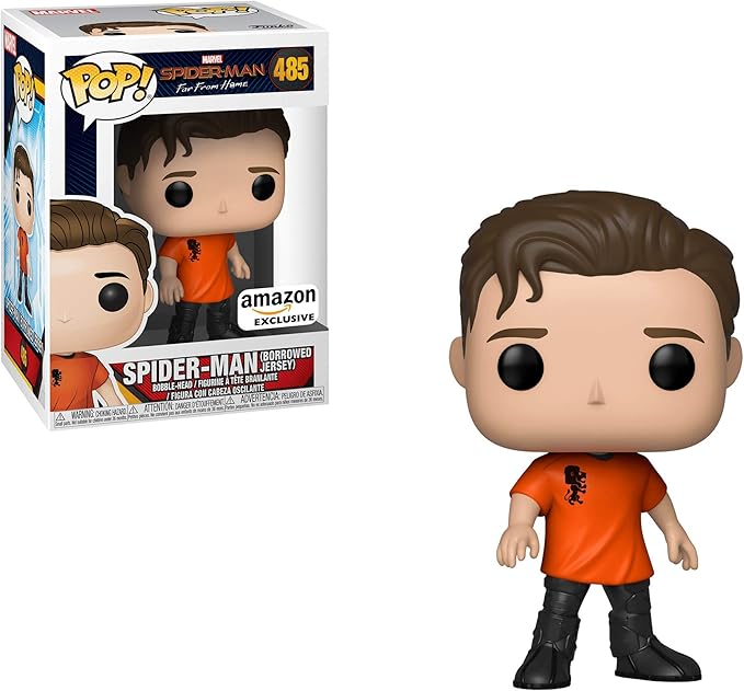 Funko POP! Exclusive Spider-Man Far from Home #485 Spider-Man (Borrowed Jersey)