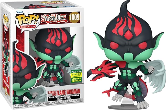 Funko Pop! Yu-Gi-Oh! Elemental Hero Flame Wingman #1609 (2024 Summer Convention Exclusive)