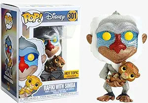 Funko Pop! Rafiki with Simba #301 Diamond Hot Topic Exclusive + Protector