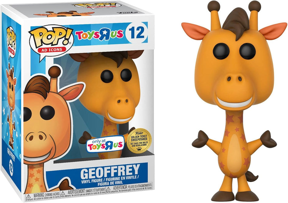 Funko Pop! Geoffrey #12 Golden Ticket Sweepstakes ToysRus Exclusive + Funko Hardstack Protector