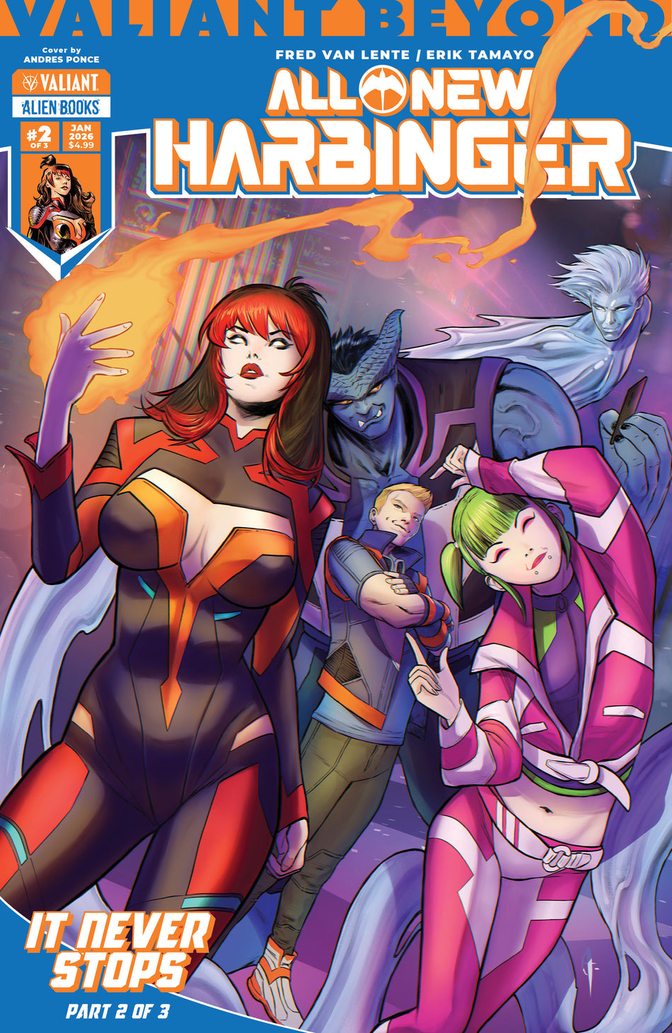 Stock Photo of  Valiant Beyond: All New Harbinger #5  It Never Stops #2 Cover A (Ponce) IDW Publishing Comics sold by Stronghold Collectibles of Acadiana Lafayette, LA