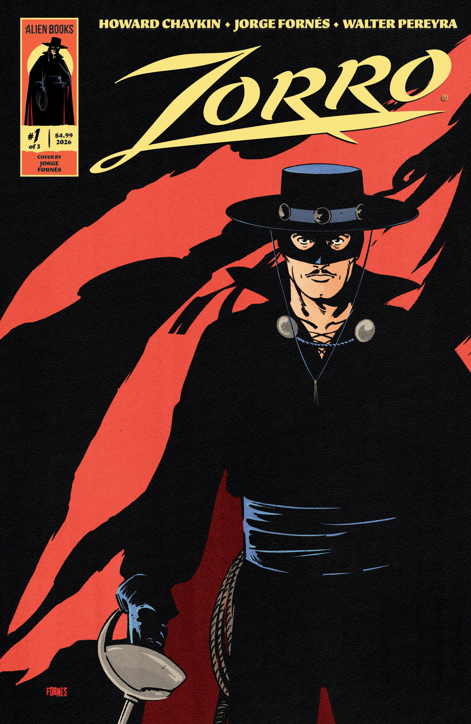 Stock Photo of  Zorro #1 Cover A (Fornés) IDW Publishing Comics sold by Stronghold Collectibles of Acadiana Lafayette, LA