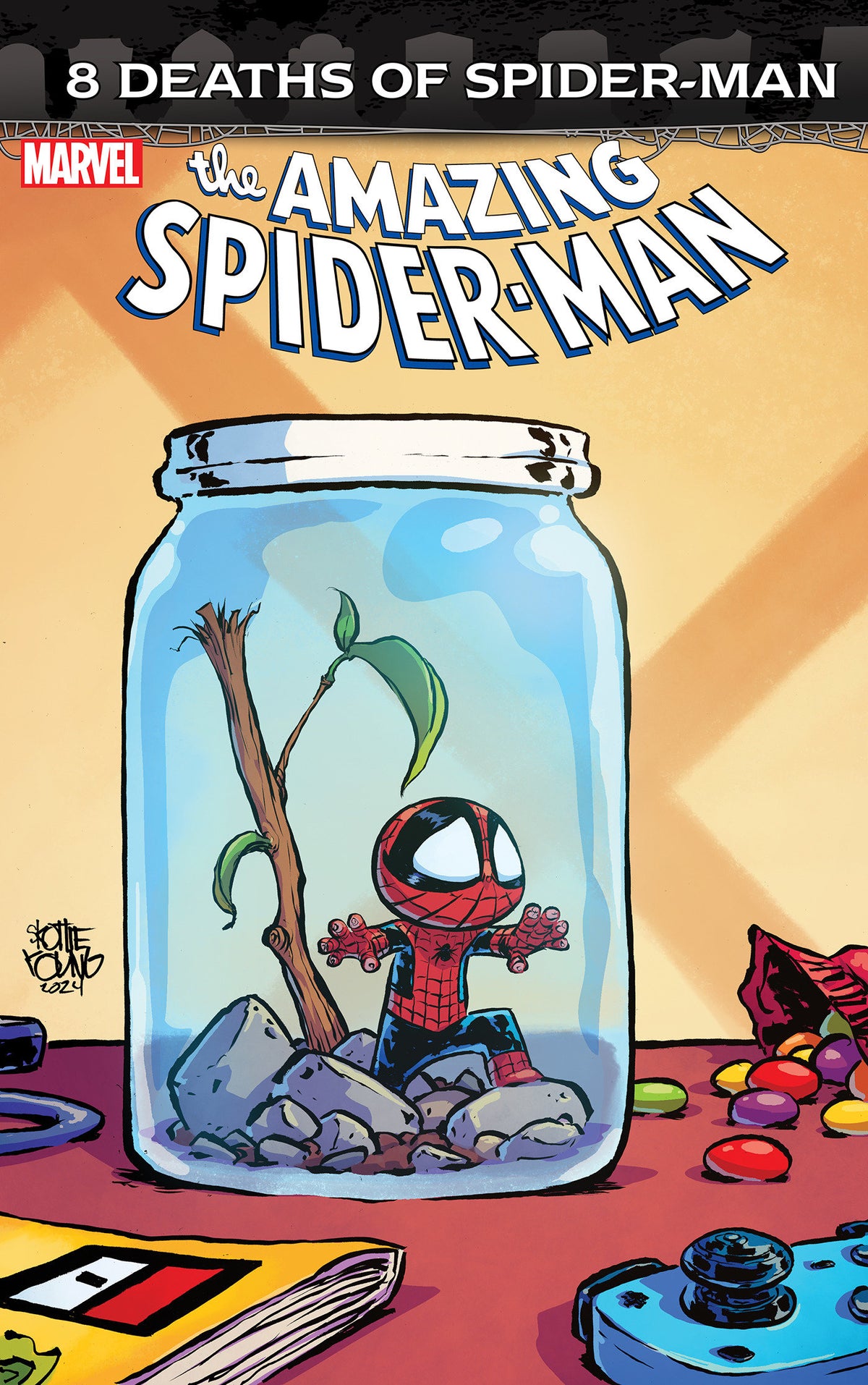 Stock Photo of Amazing Spider-Man #65 Skottie Young 8 Deaths of Spider-Man Variant Marvel Comics Comics sold by Stronghold Collectibles of Acadiana Lafayette, LA