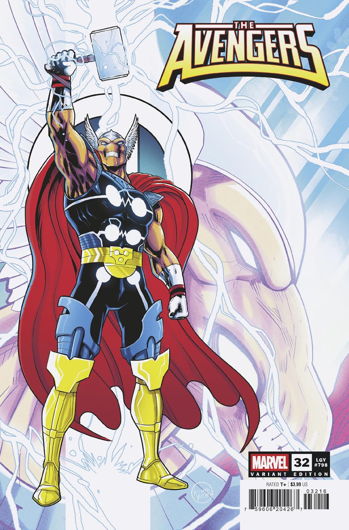 Stock Photo of Avengers #32 Luciano Vecchio 1:25 Beta Ray Bill Variant Marvel Comics Comics sold by Stronghold Collectibles of Acadiana Lafayette, LA