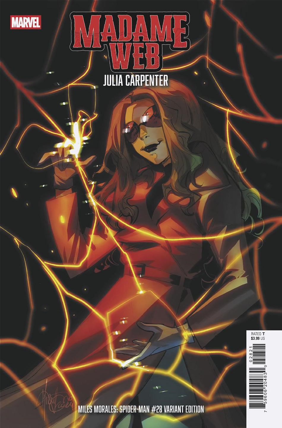 Stock Photo of Miles Morales Spider-Man #28 Mirka Andolfo Madame Web Variant Marvel Comics Comics sold by Stronghold Collectibles of Acadiana Lafayette, LA