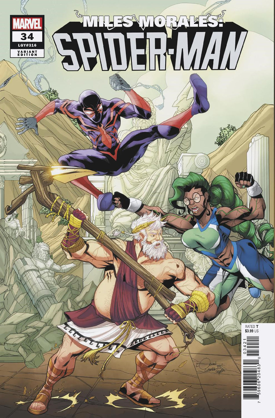 Stock Photo of Miles Morales: Spider-Man #34 Logan Lubera 5-Part Connecting Variant Marvel Comics Comics sold by Stronghold Collectibles of Acadiana Lafayette, LA