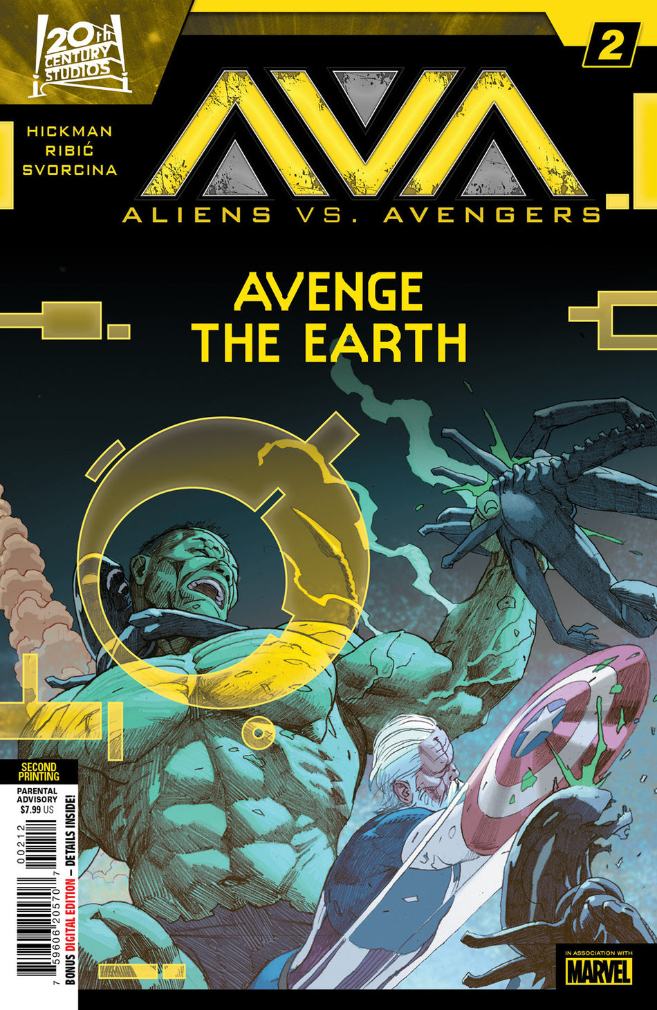 Aliens vs. Avengers #2 Esad Ribic 2nd Print Variant PRESALE Orders due 11/25