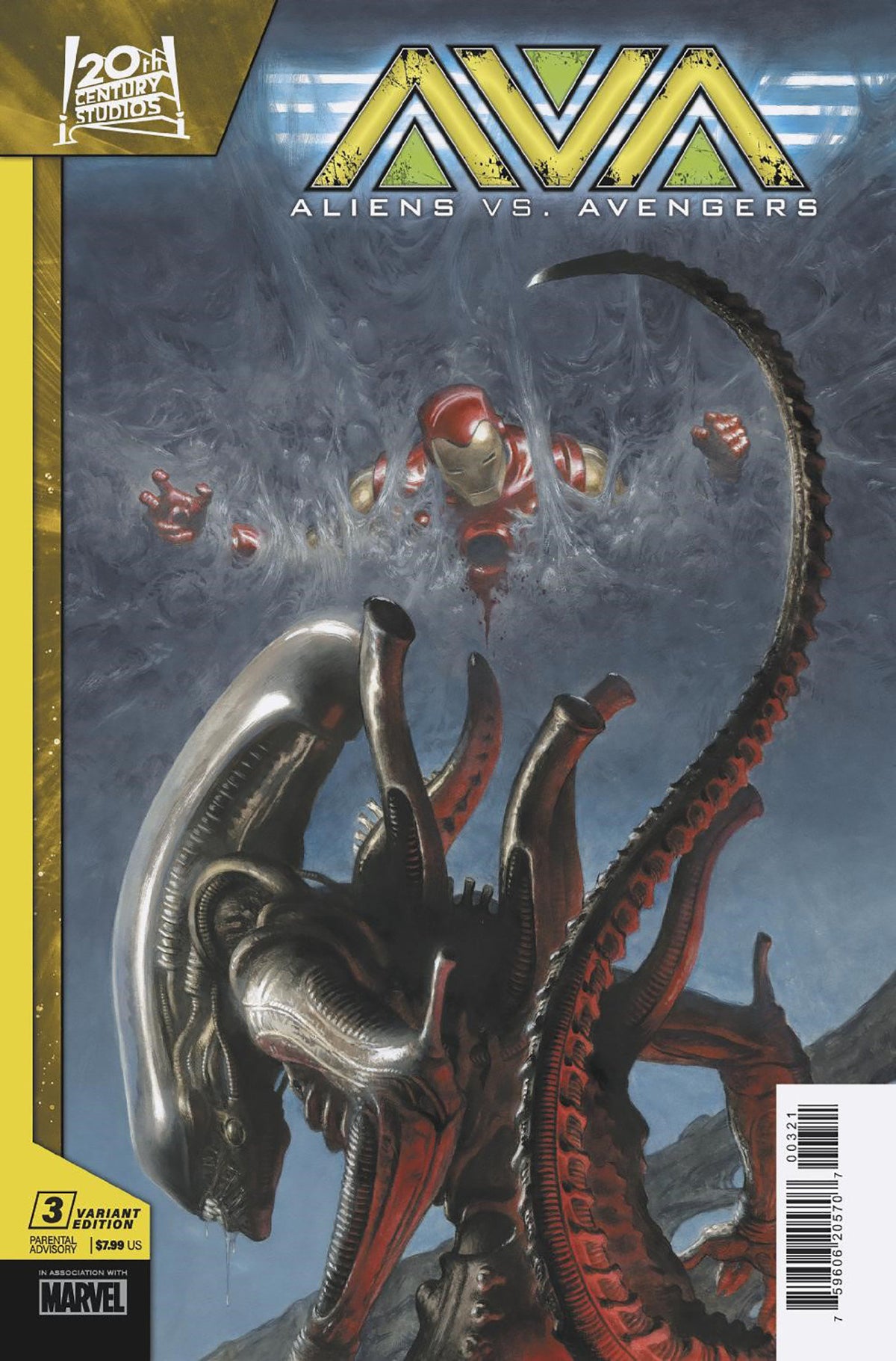 Stock Photo of Aliens vs Avengers #3 (Of 4) Paolo Rivera Variant Marvel Comics Comics sold by Stronghold Collectibles of Acadiana Lafayette, LA