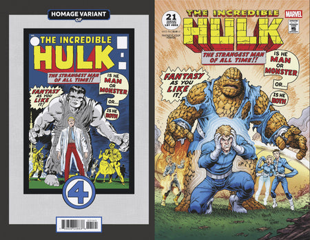 Stock Photo of Incredible Hulk #21 Todd Nauck Fantastic Four Homage Variant Marvel Comics Comics sold by Stronghold Collectibles of Acadiana Lafayette, LA