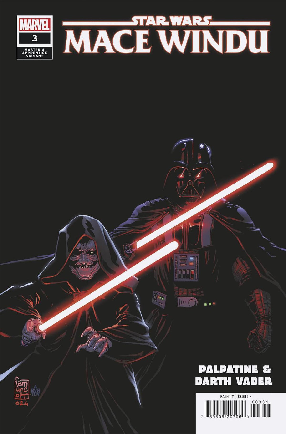 Stock Photo of Star Wars: Mace Windu #3 Camuncoli Palpatine & Darth Vader Master & Apprentice Variant Comics sold by Stronghold Collectibles