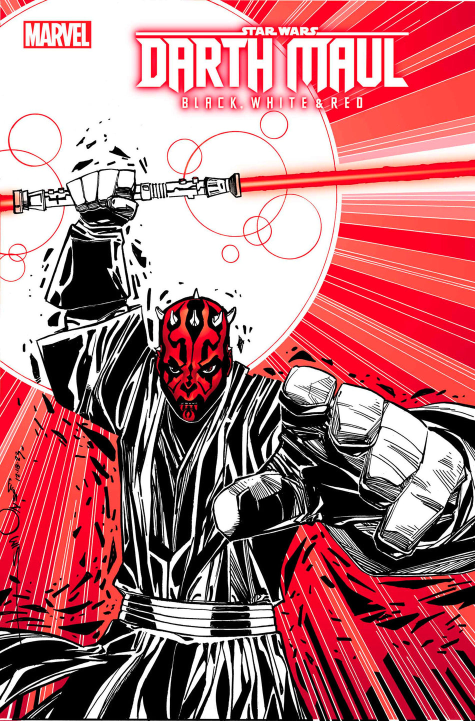 Stock photo of Star Wars: Darth Maul - Black, White & Red #4 Walt Simonson Variant Marvel Comics Comics sold by Stronghold Collectibles of Acadiana, Lafayette, Louisiana
