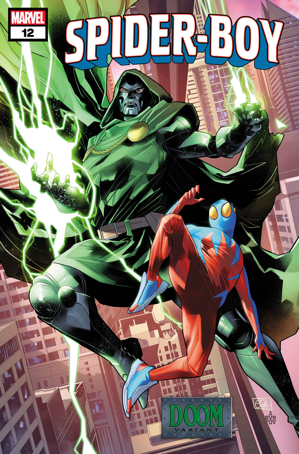 Stock Photo of Spider-Boy #12 Edwin Galmon Doom Variant Marvel Comics Comics sold by Stronghold Collectibles of Acadiana Lafayette, LA