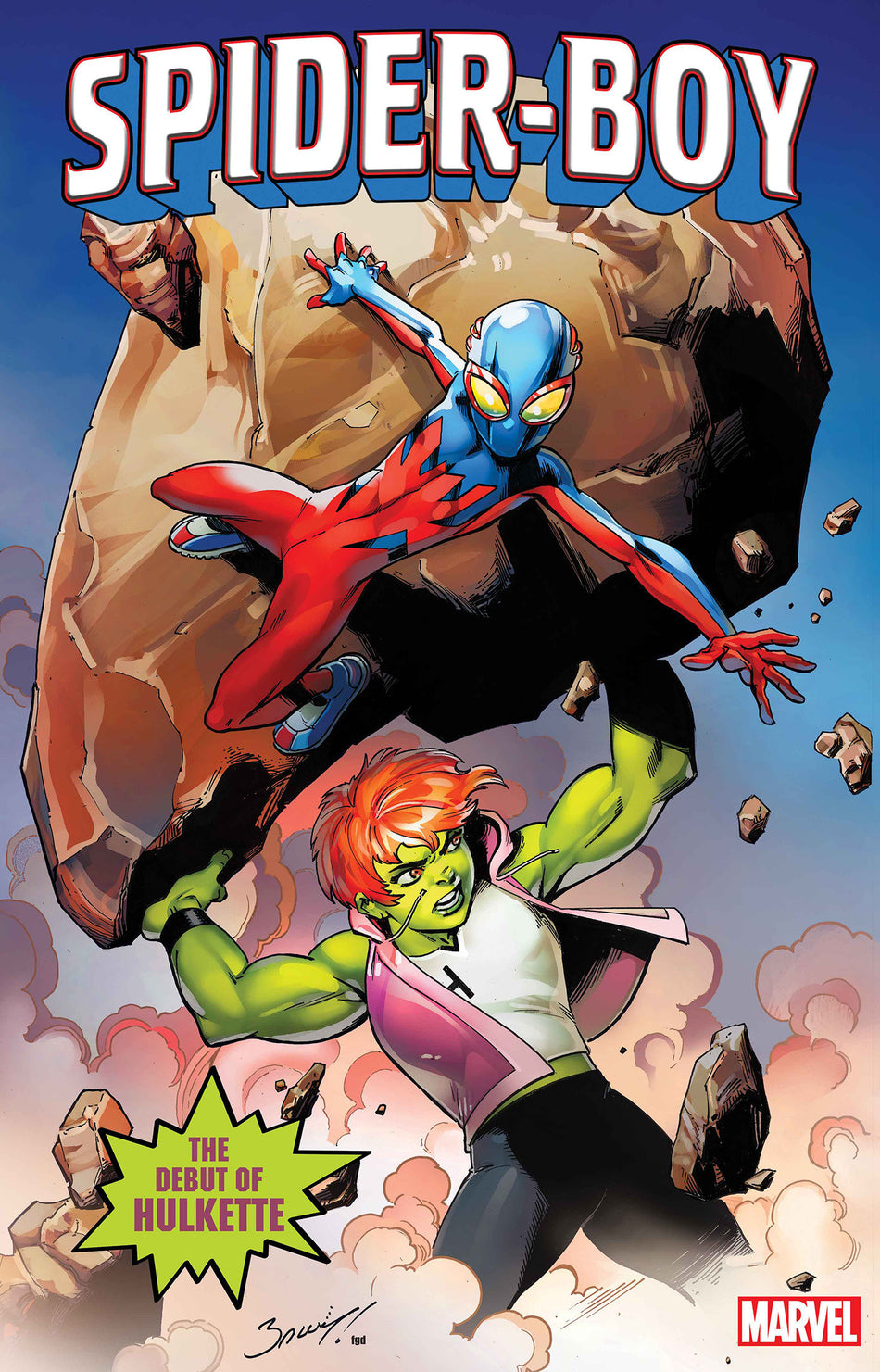 Stock Photo of Spider-Boy #13 Mark Bagley First Appearance Spoiler Variant Marvel Comics Comics sold by Stronghold Collectibles of Acadiana Lafayette, LA