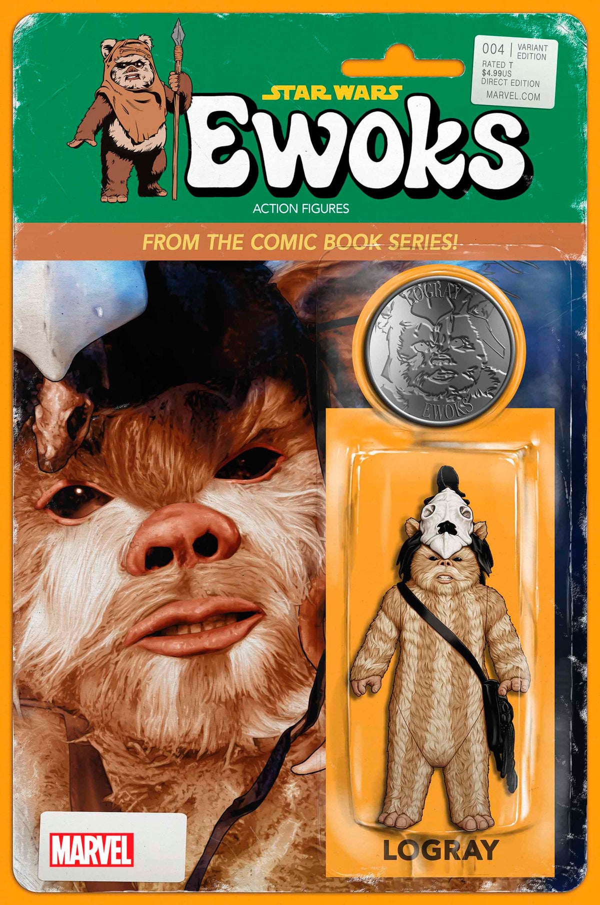 Stock Photo of Star Wars: Ewoks #4 John Tyler Christopher Action Figure Variant Marvel Comics Comics sold by Stronghold Collectibles of Acadiana Lafayette, LA