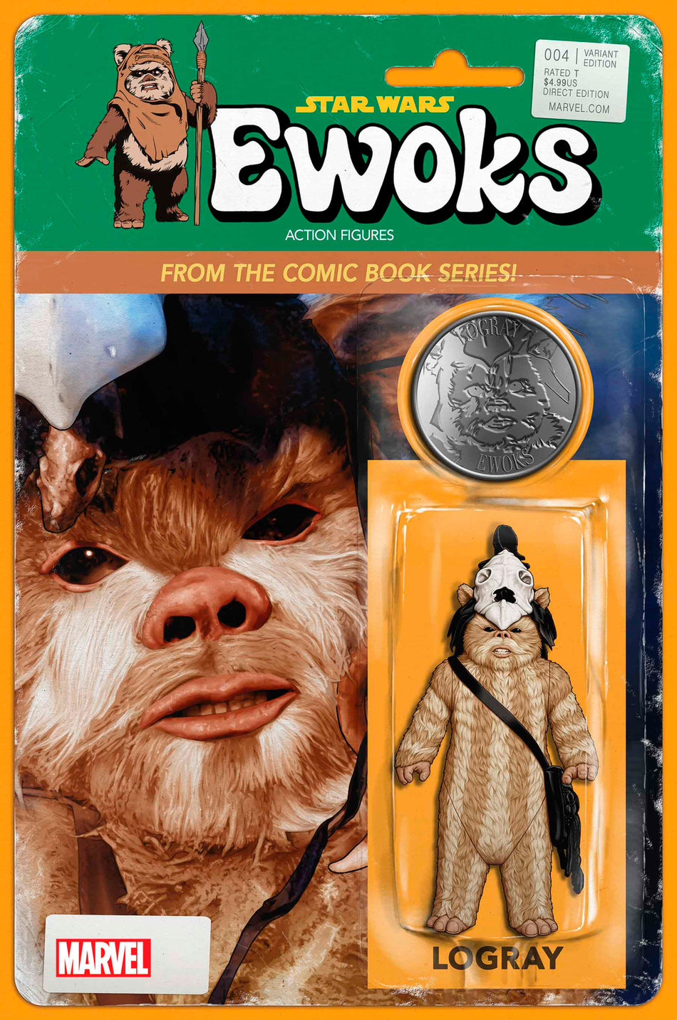 Stock Photo of Star Wars: Ewoks #4 John Tyler Christopher Action Figure Variant Marvel Comics Comics sold by Stronghold Collectibles of Acadiana Lafayette, LA