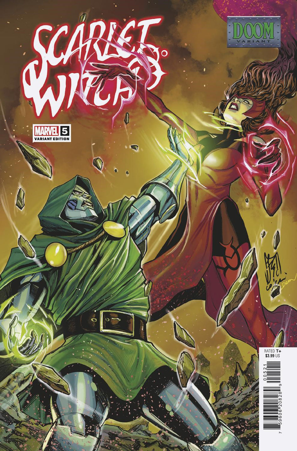 Stock Photo of Scarlet Witch #5 Stefano Caselli Doom Variant Marvel Comics Comics sold by Stronghold Collectibles of Acadiana Lafayette, LA