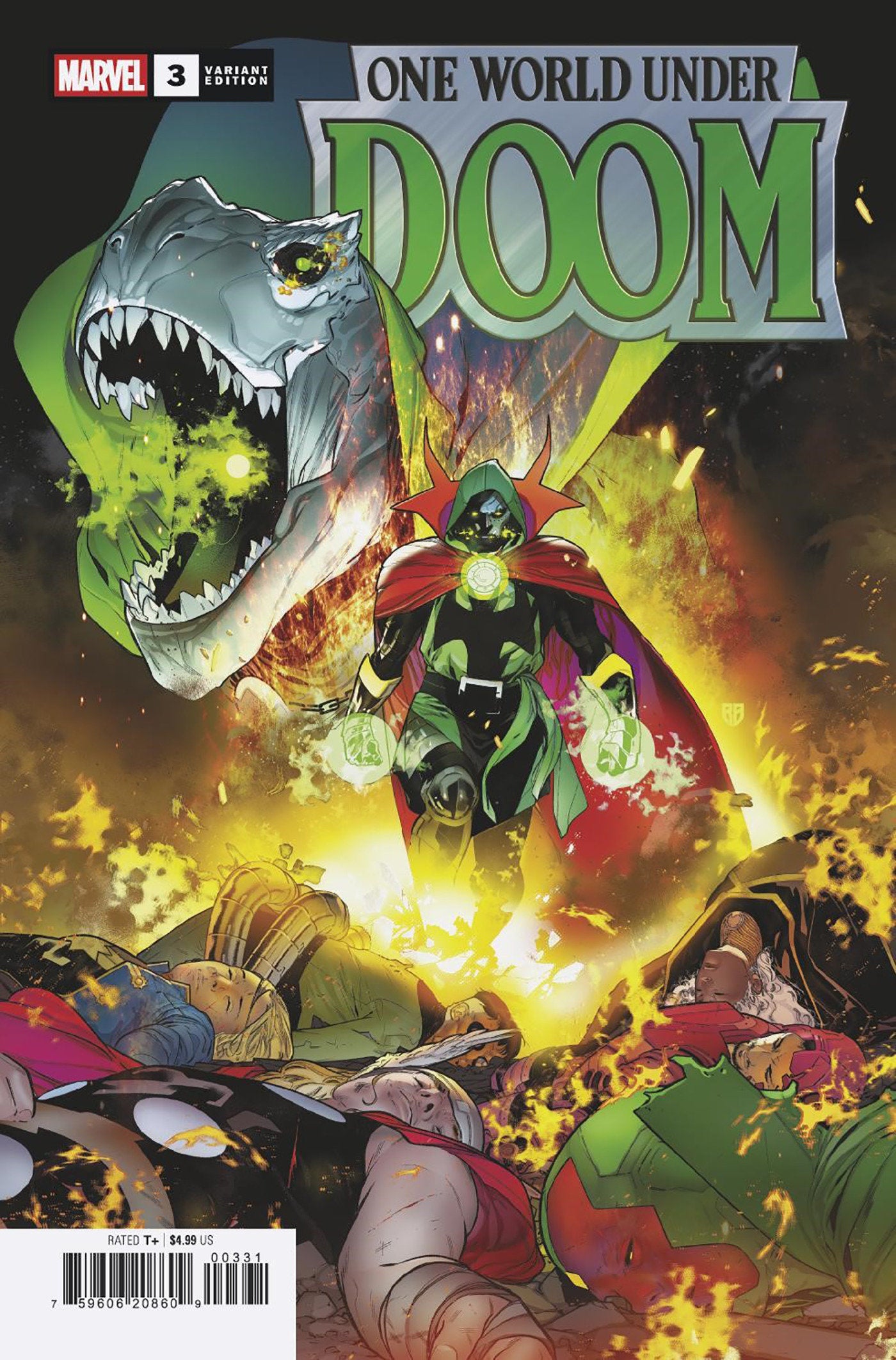 Stock Photo of One World Under Doom #3 (Of 9) RB Silva Variant Marvel Comics Comics sold by Stronghold Collectibles of Acadiana Lafayette, LA