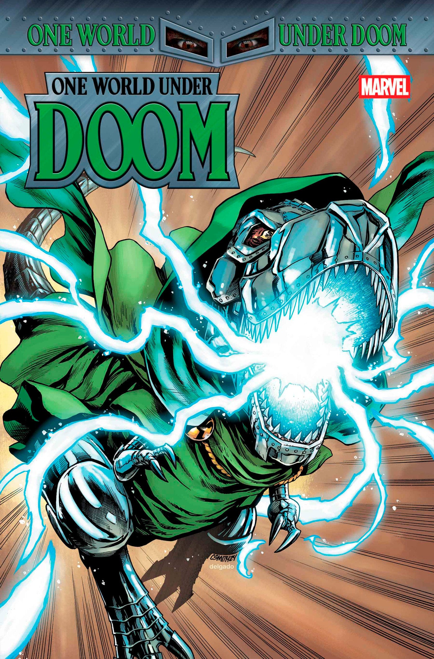 Stock Photo of One World Under Doom #4 Cory Smith Doomasaur Variant Marvel Comics Comics sold by Stronghold Collectibles of Acadiana Lafayette, LA